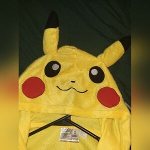 Yellow Pikachu Hooded Onesie POKEMON YELLOW SIZE ADULT SMALL